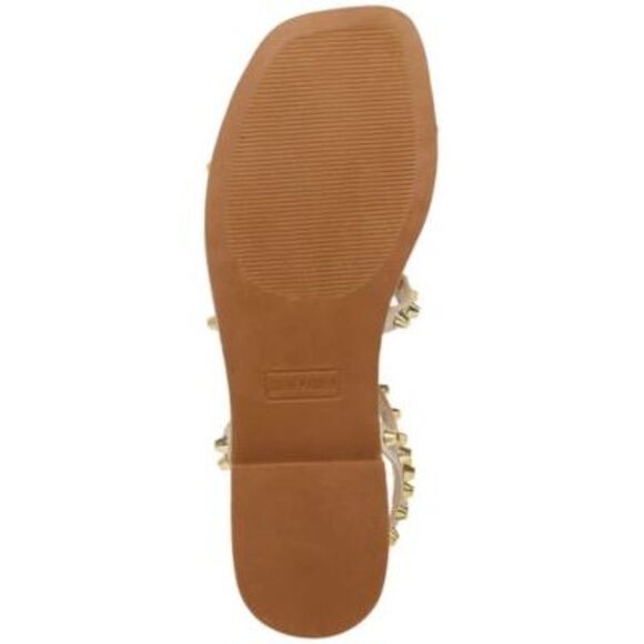 STEVE MADDEN Womens Beige Sunnie Square Toe Gladiator Sandals Shoes 5.5 M - Picture 4 of 4